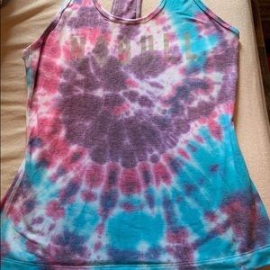 Nobull tie dyed tank top size medium
